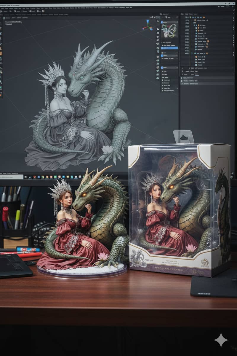 Transforming the photographed person into a realistic 3D fig... - Prompt 0 | grokimages.net - Grok Imagine